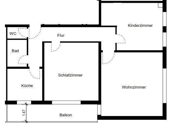 Etagenwohnung Lörrach Salzert - 3 Zimmer, 104 m&sup2;, 1.352&euro; | Angebot:24027998