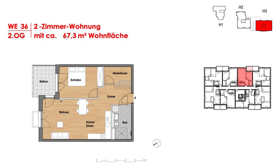 Etagenwohnung Nauen - 2 Zimmer, 67 m&sup2;, 1.211&euro; | Angebot:26423301