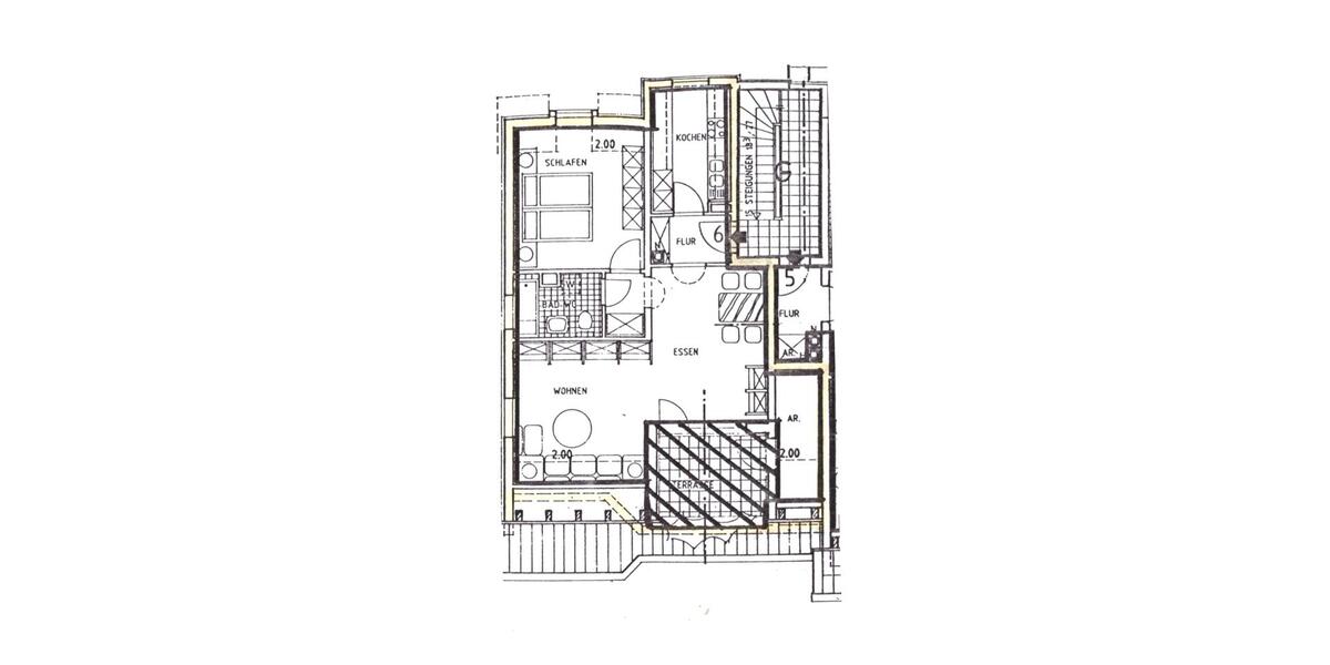 Dachgeschoßwohnung Lichtenfels - 2.5 Zimmer, 73 m&sup2;, 629&euro; | Angebot:26313107