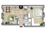 Etagenwohnung Stralsund Tribseer - 2 Zimmer, 48 m&sup2;, 577&euro; | Angebot:26723153