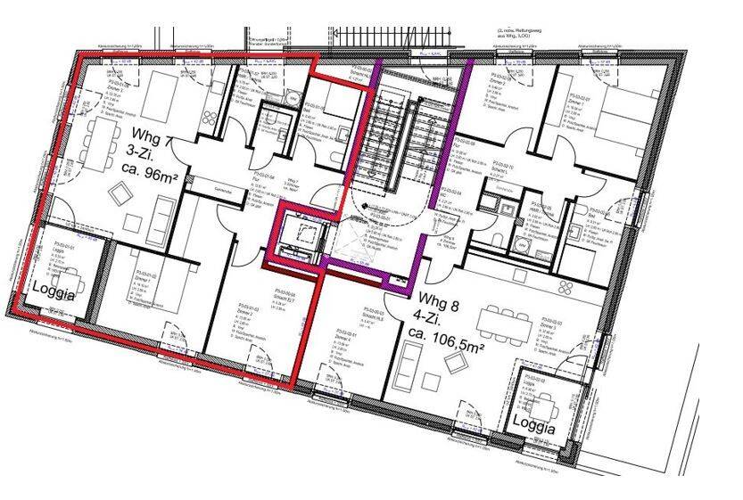 Etagenwohnung Ibbenbüren Stadt - 3 Zimmer, 96 m&sup2;, 1.152&euro; | Angebot:25768792