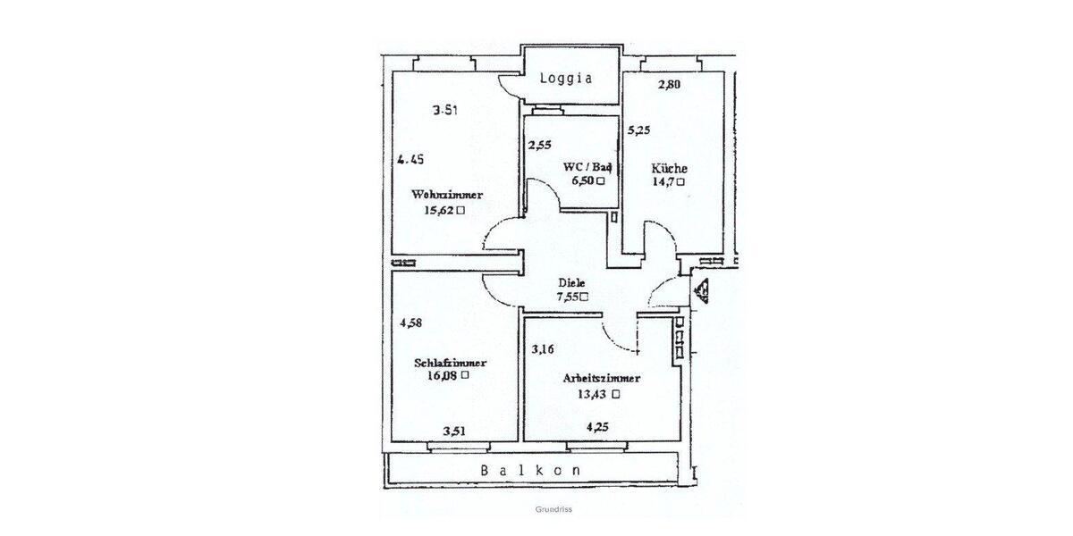 Etagenwohnung Köln Kalk - 3 Zimmer, 79 m&sup2;, 1.350&euro; | Angebot:26600489