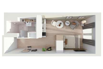 Wohnen auf Zeit in Hamburg 1.339 € 1 zimmer