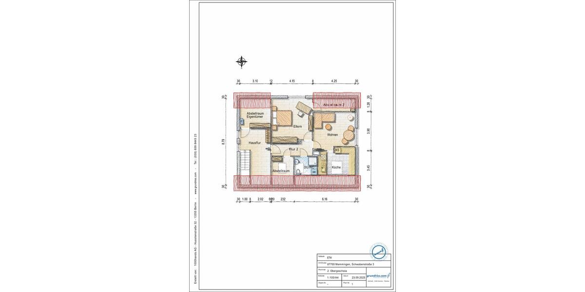 Wohnen auf Zeit Memmingen - 2 Zimmer, 45 m&sup2;, 995&euro; | Angebot:24478965