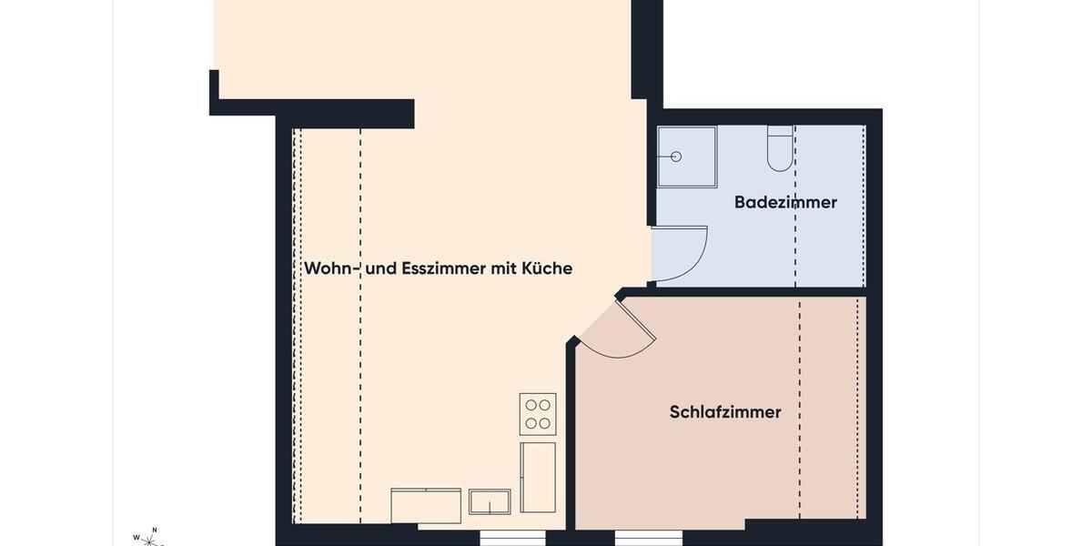 Etagenwohnung Bechhofen - 2 Zimmer, 62 m&sup2;, 600&euro; | Angebot:26623343
