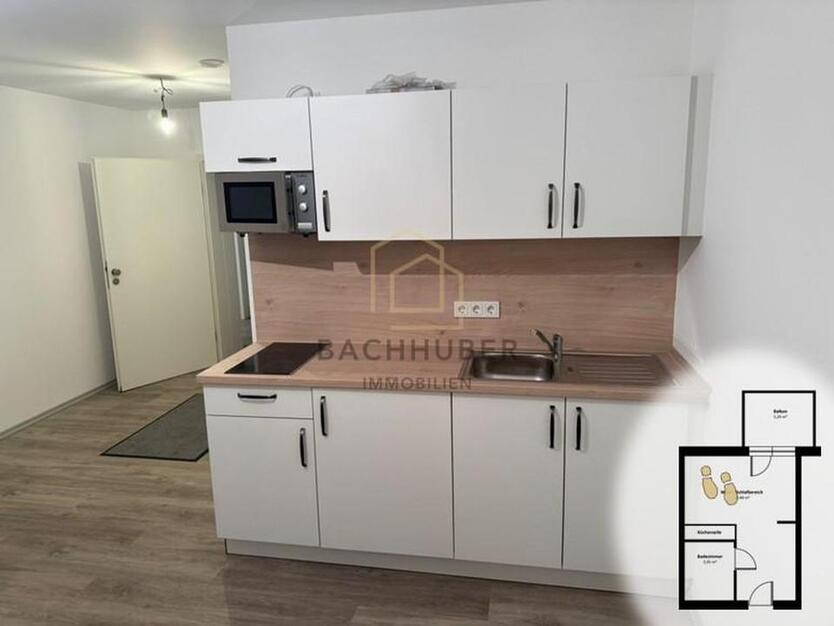 Seniorenfreundliche, barrierefreie 1-Zimmer-Wohnung mit Balkon