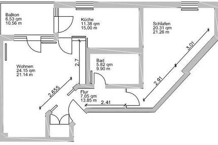 Wohnung Taucha - 2 Zimmer, 72 m&sup2;, 600&euro; | Angebot:26618938
