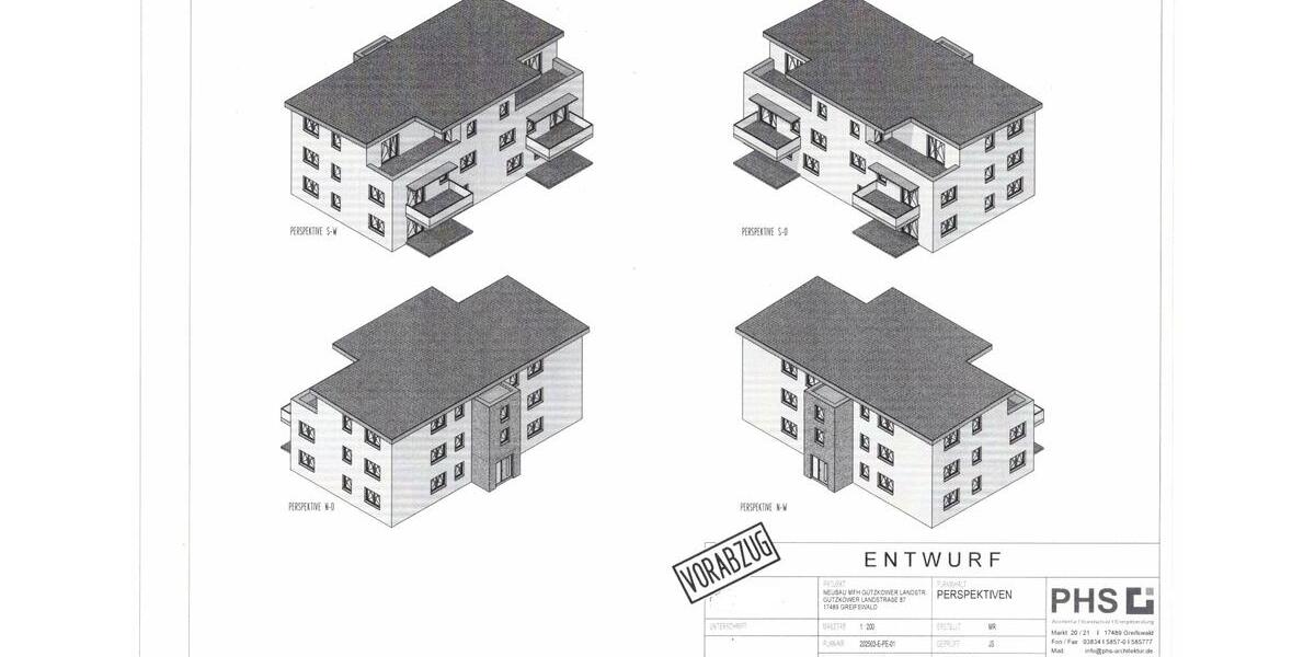 Dachgeschoßwohnung Greifswald - 3 Zimmer, 81 m&sup2;, 1.130&euro; | Angebot:26085759