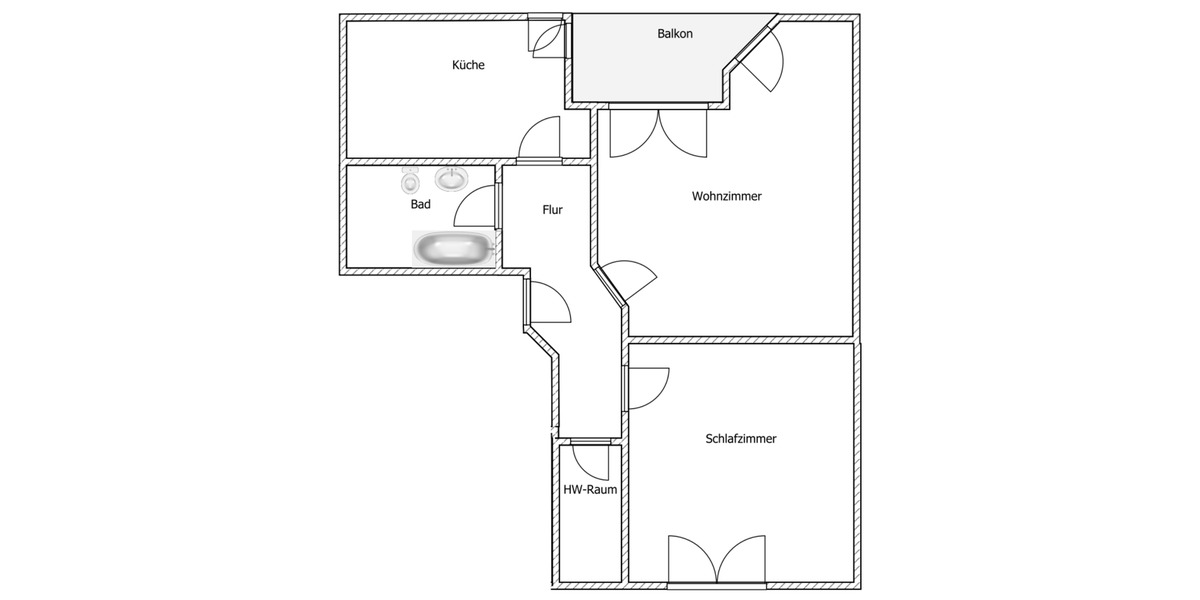 Dachgeschoßwohnung Vechta - 2 Zimmer, 67 m&sup2;, 600&euro; | Angebot:25402896