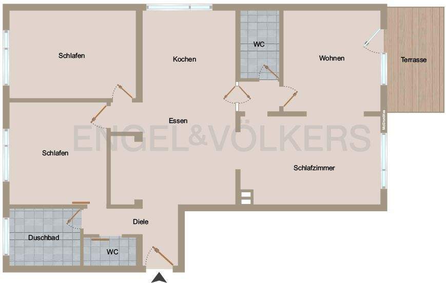 Etagenwohnung Saarbrücken Bübingen - 5 Zimmer, 107 m&sup2;, 900&euro; | Angebot:24909648