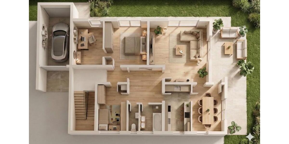 Erdgeschoßwohnung Täferrot - 5 Zimmer, 116 m&sup2;, 1.200&euro; | Angebot:25394191