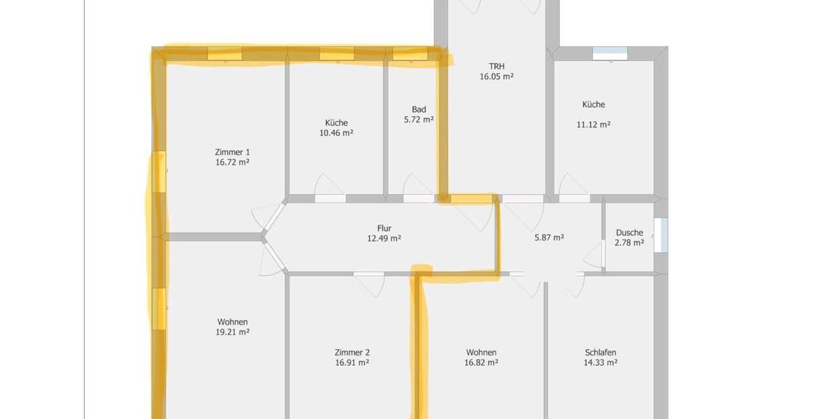 Etagenwohnung Königsbrück - 3 Zimmer, 78 m&sup2;, 780&euro; | Angebot:26305389