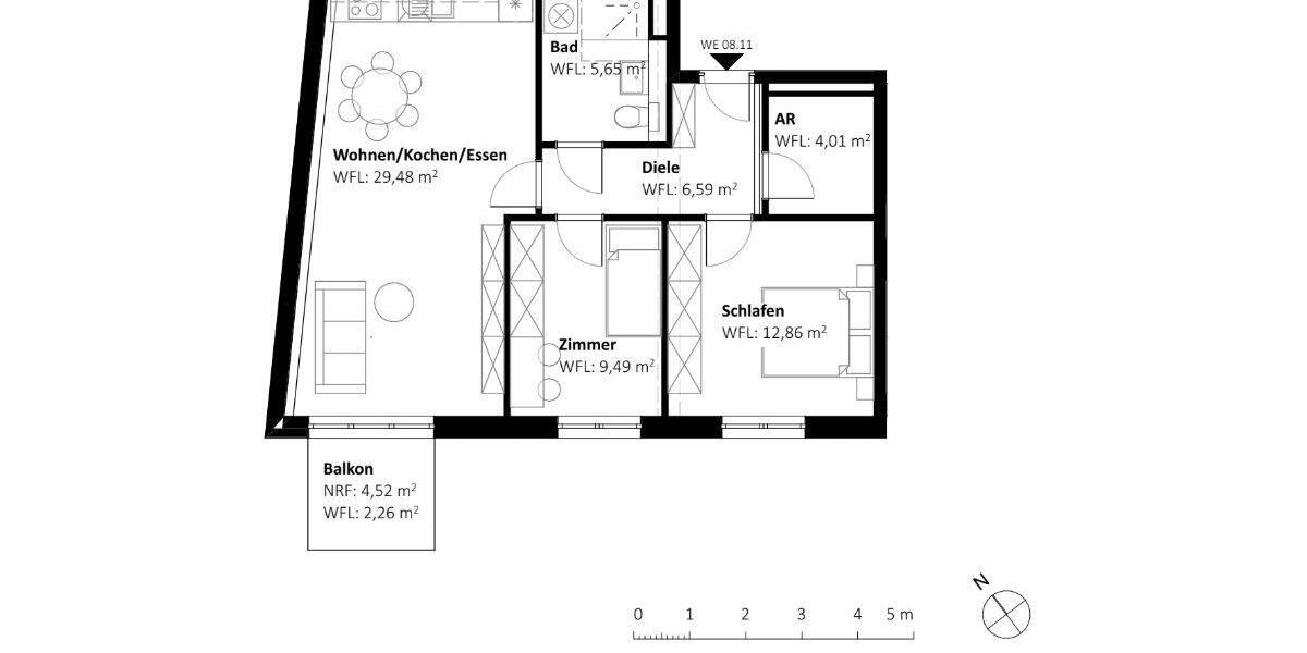 Etagenwohnung Nauen - 3 Zimmer, 70 m&sup2;, 985&euro; | Angebot:26425442