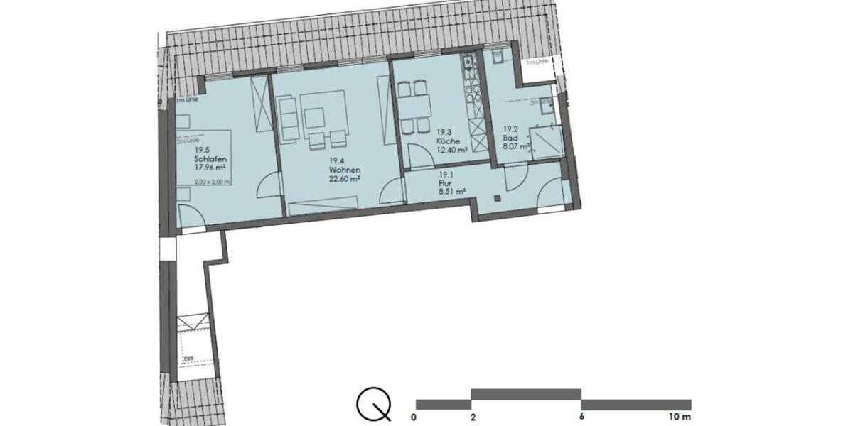 Dachgeschoßwohnung Steinheim - 2 Zimmer, 70 m&sup2;, 695&euro; | Angebot:25900425