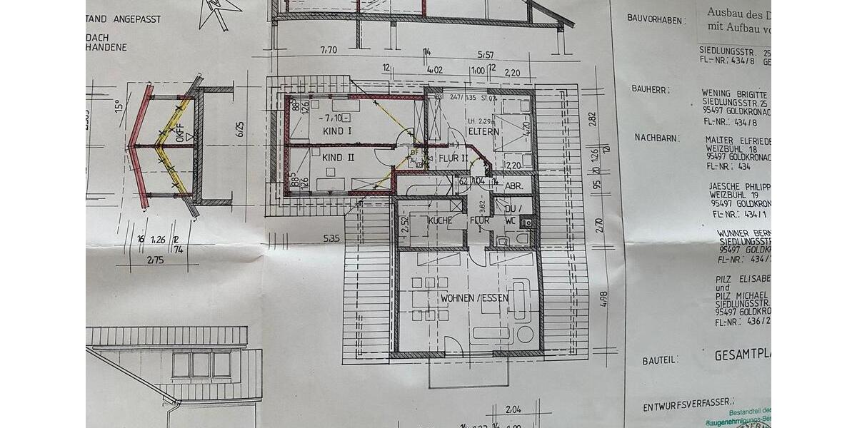 Dachgeschoßwohnung Goldkronach - 4 Zimmer, 90 m&sup2;, 920&euro; | Angebot:26635447