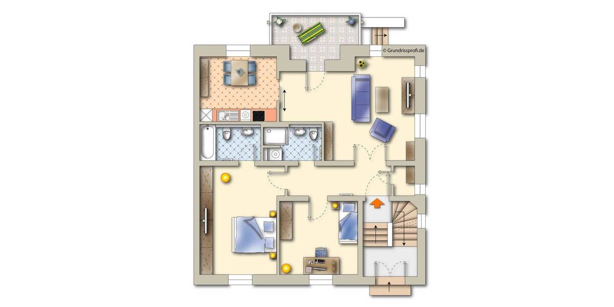 Etagenwohnung Rochlitz - 3 Zimmer, 87 m&sup2;, 770&euro; | Angebot:26554972