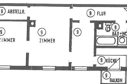 Wohnung zum Mieten in Karlsruhe 633 € 55 m²