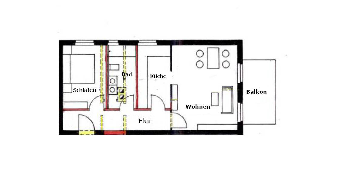 Etagenwohnung Singen (Hohentwiel) Singen - 2 Zimmer, 61 m&sup2;, 740&euro; | Angebot:26641451