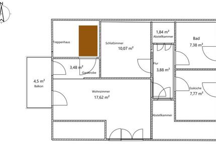 Wohnung Passau Auerbach - 2 Zimmer, 50 m&sup2;, 560&euro; | Angebot:25209293