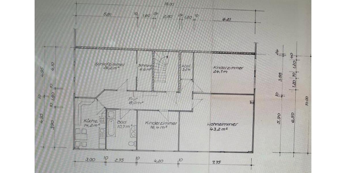 Etagenwohnung Frankfurt am Main Süd - 5 Zimmer, 160 m&sup2;, 1.250&euro; | Angebot:24399225
