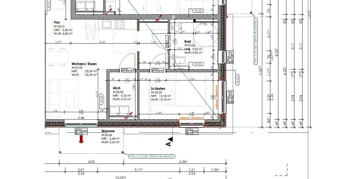 Erdgeschoßwohnung Aurich Egels und Wallinghausen - 2 Zimmer, 71 m&sup2;, 820&euro; | Angebot:26545443