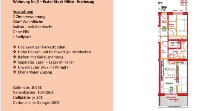 Etagenwohnung Gelnhausen - 2 Zimmer, 60 m&sup2;, 896&euro; | Angebot:26698339