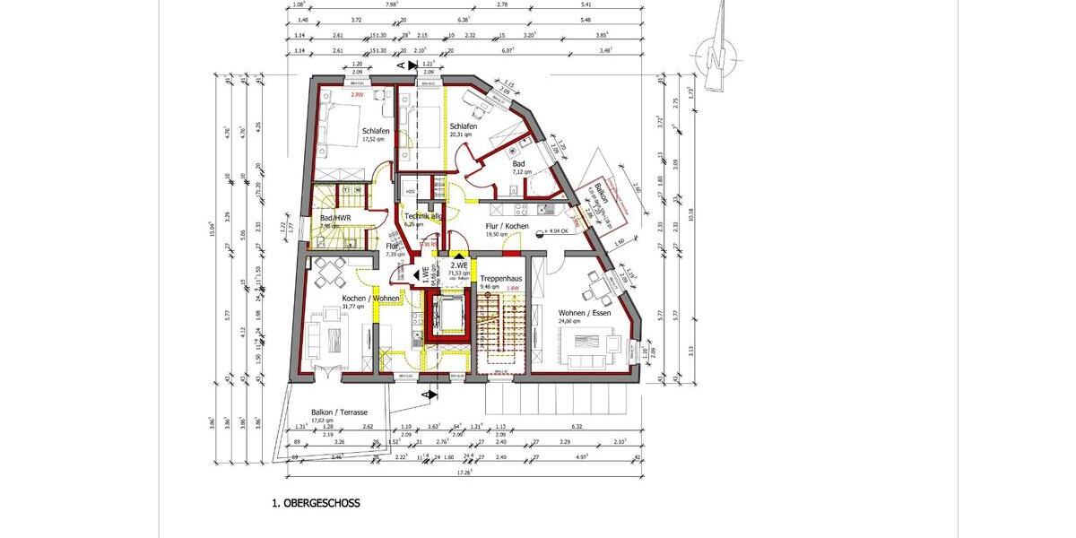 Etagenwohnung Hoya - 2 Zimmer, 74 m&sup2;, 703&euro; | Angebot:25922667