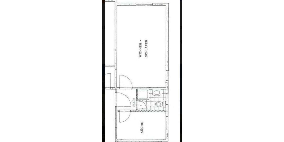 Etagenwohnung Gotha - 1 Zimmer, 33 m&sup2;, 275&euro; | Angebot:24673523