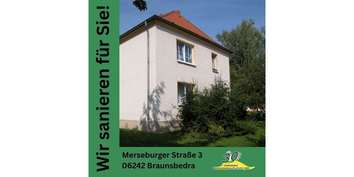 Etagenwohnung Braunsbedra Schortau - 1 Zimmer, 32 m&sup2;, 212&euro; | Angebot:26972366