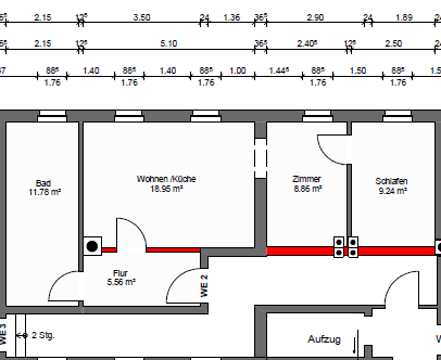 Etagenwohnung Oelsnitz Voigtsberg - 2 Zimmer, 54 m&sup2;, 350&euro; | Angebot:27212219