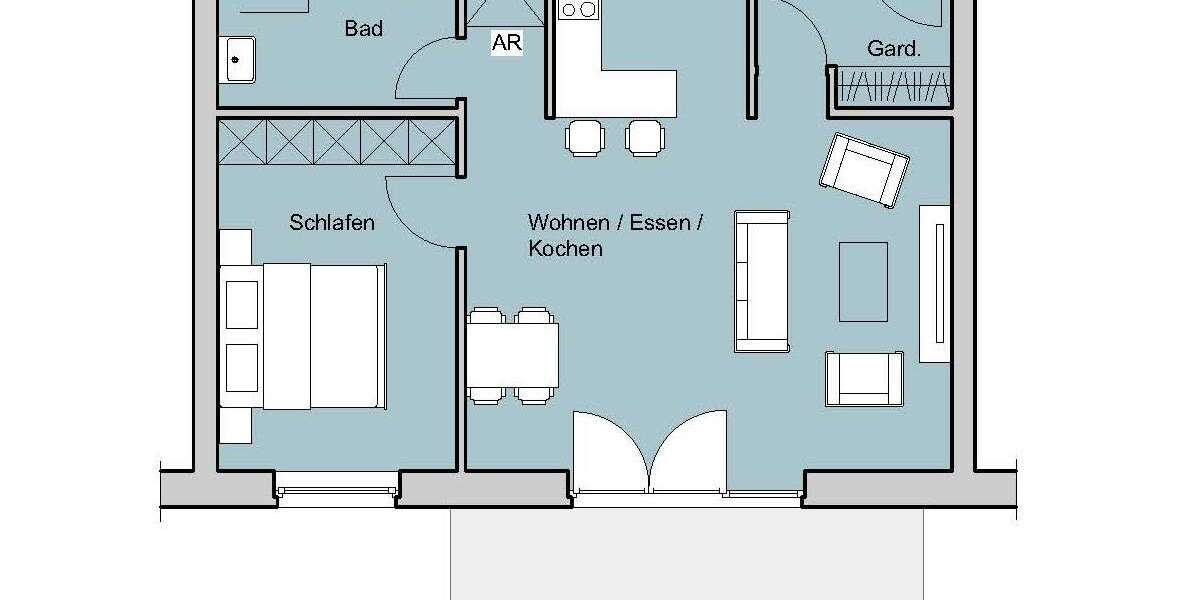 Etagenwohnung Ahrensburg - 2 Zimmer, 70 m&sup2;, 1.050&euro; | Angebot:27023717