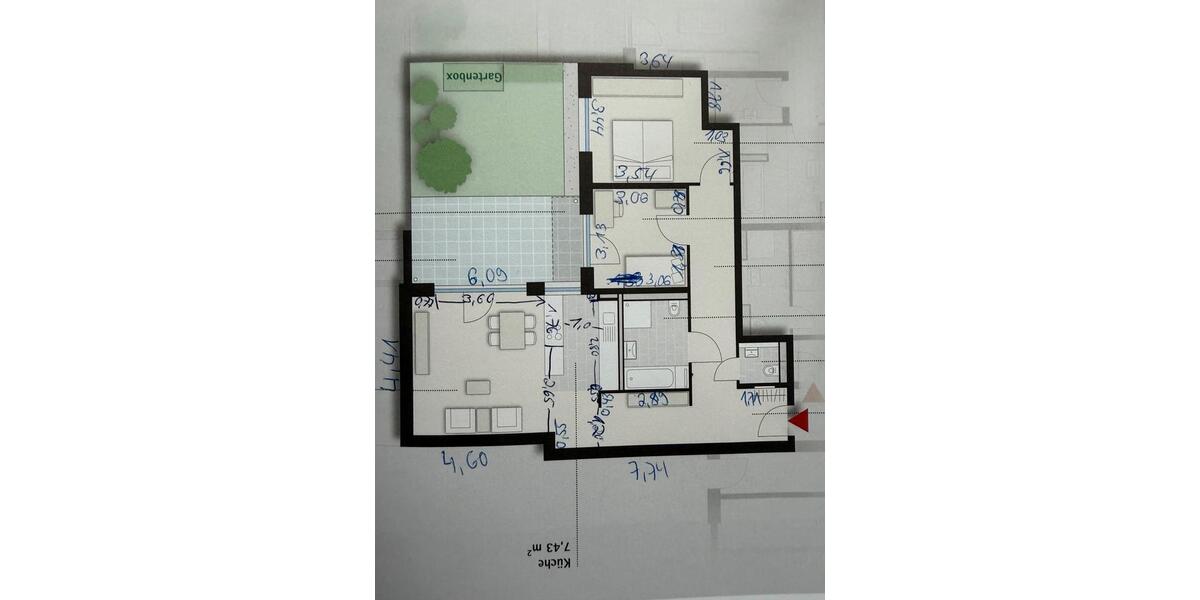 Erstbezug: Barrierefreie 3-Zi. Whg. Inkl Küche und 2 Parkplätzen 3 zimmer