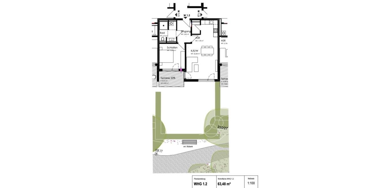 Erdgeschoßwohnung Kellmünz an der Iller - 2 Zimmer, 63 m&sup2;, 889&euro; | Angebot:24567337