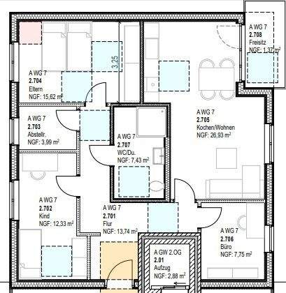 Etagenwohnung Lotte Büren - 4 Zimmer, 89 m&sup2;, 1.202&euro; | Angebot:25676346