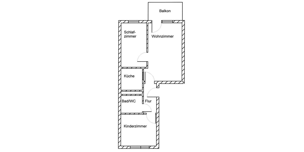Etagenwohnung Oelsnitz (Vogtland) - 3 Zimmer, 57 m&sup2;, 311&euro; | Angebot:24591482