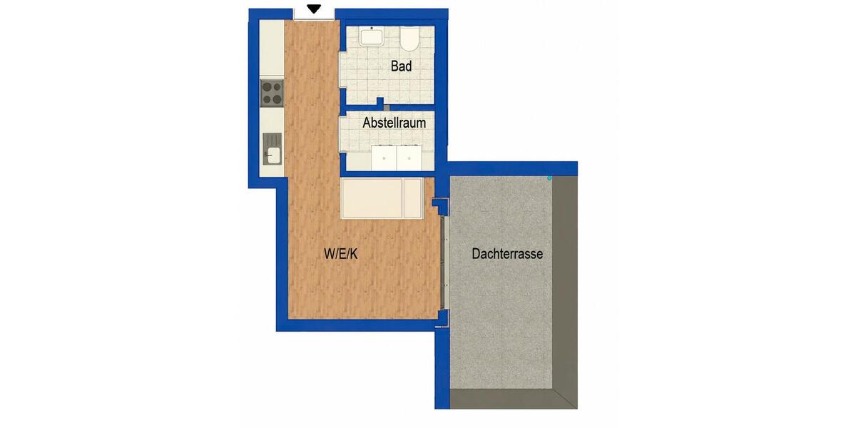 Etagenwohnung Münster Münster-Südost - 1 Zimmer, 30 m&sup2;, 750&euro; | Angebot:26441279