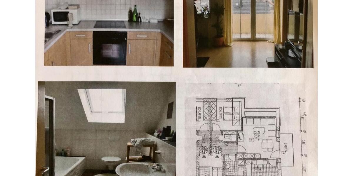 Dachgeschoßwohnung Nittenau - 2 Zimmer, 53 m&sup2;, 675&euro; | Angebot:25270387