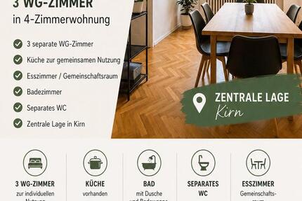 Wohnen auf Zeit Kirn - 1 Zimmer, 12 m&sup2;, 450&euro; | Angebot:26615906