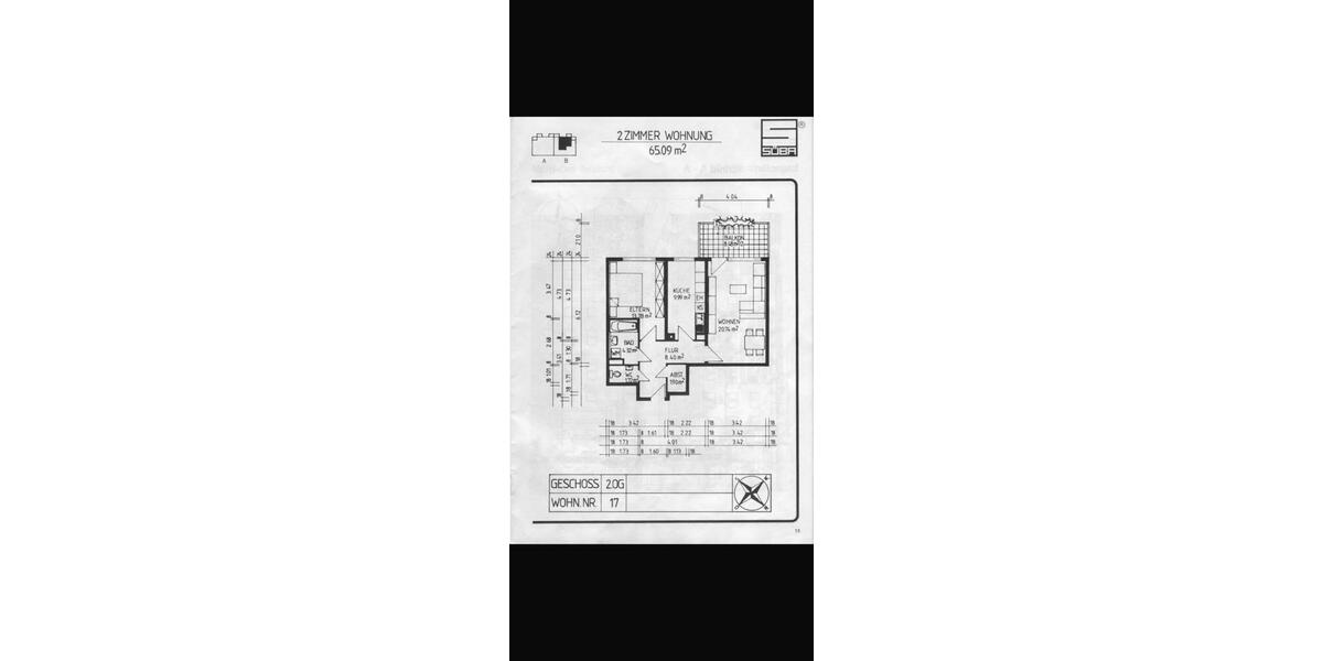 Etagenwohnung Ludwigshafen am Rhein Ludwigshafen-Oggersheim - 2 Zimmer, 65 m&sup2;, 800&euro; | Angebot:26481090