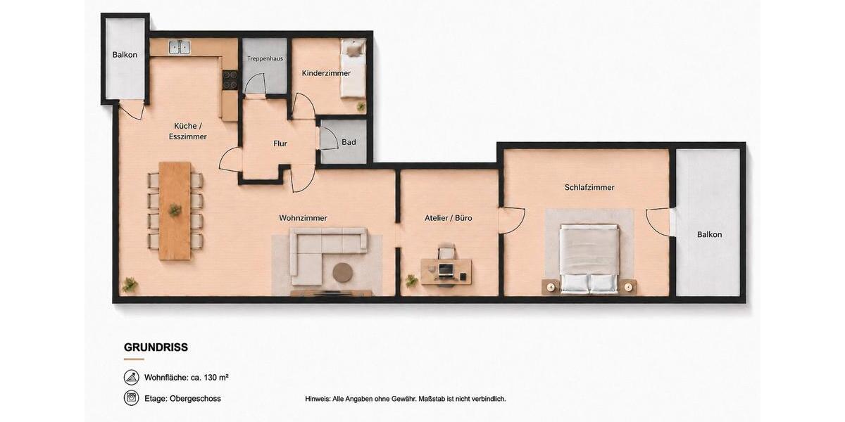 Etagenwohnung Oberhausen-Rheinhausen Rheinhausen - 3.5 Zimmer, 131 m&sup2;, 1.050&euro; | Angebot:26686279