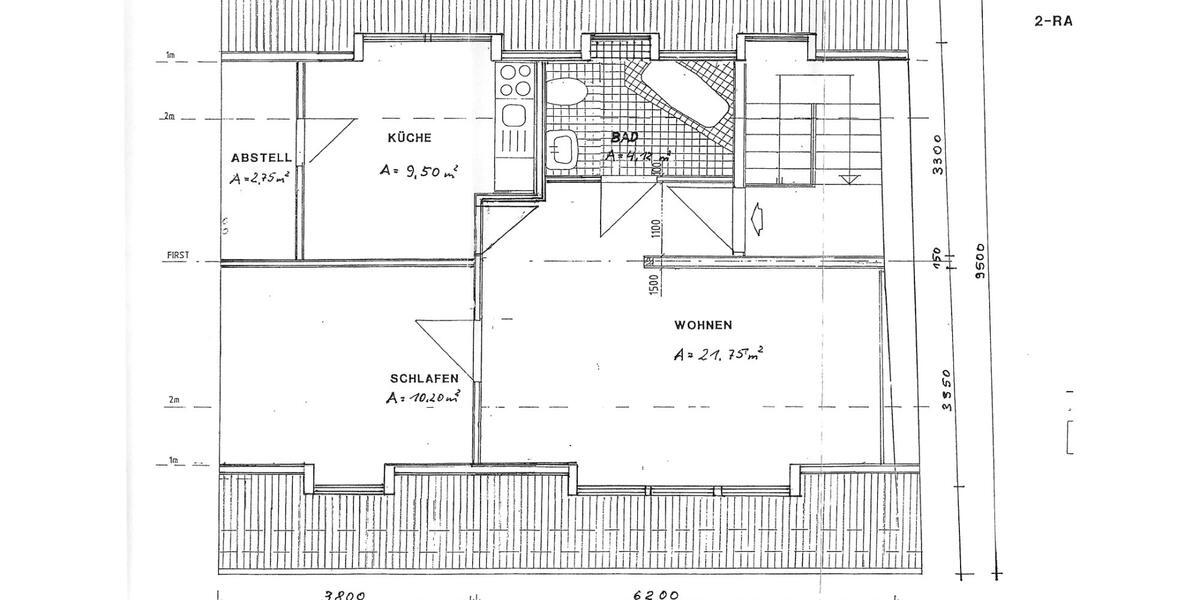 Dachgeschoßwohnung Penig - 2 Zimmer, 49 m&sup2;, 240&euro; | Angebot:26442000