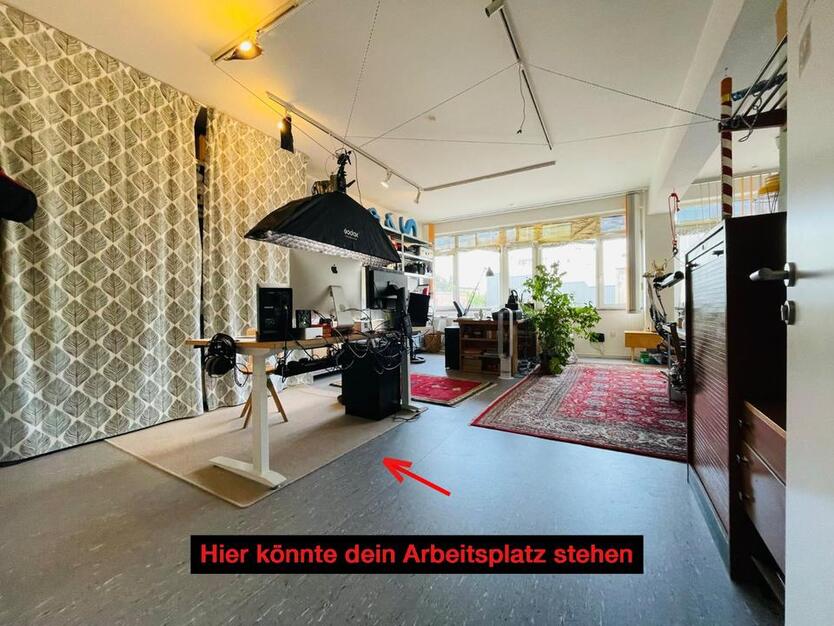 Büroraum (45qm) Arbeitsplatz, inkl. Strom, Heizung, Internet zimmer