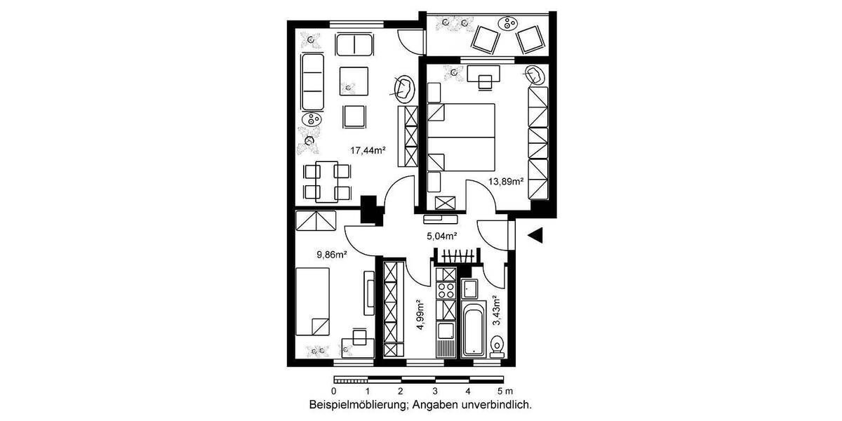 Etagenwohnung Heppenheim - 3 Zimmer, 56 m&sup2;, 777&euro; | Angebot:25986084