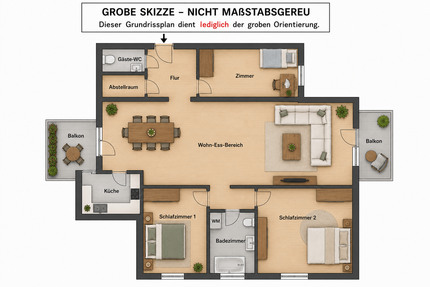 Wohnung Aurich - 4 Zimmer, 85 m&sup2;, 599&euro; | Angebot:26864304