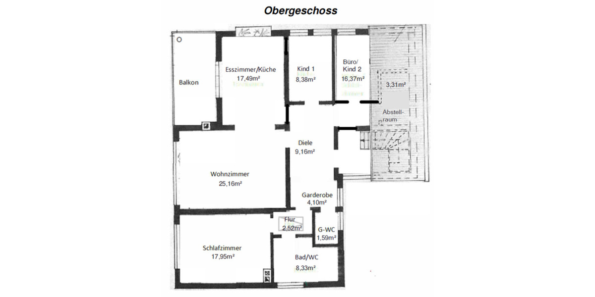 Erstbezug nach Kernsanierung: 5-Zimmer Wohnung mit Balkon 4 zimmer