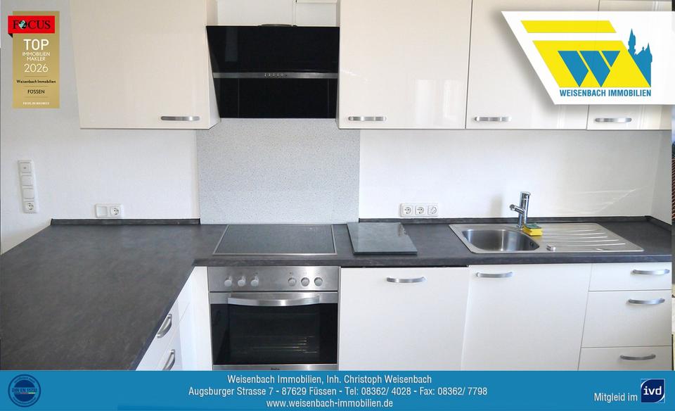 Etagenwohnung Füssen - 3 Zimmer, 79 m&sup2;, 760&euro; | Angebot:25765708