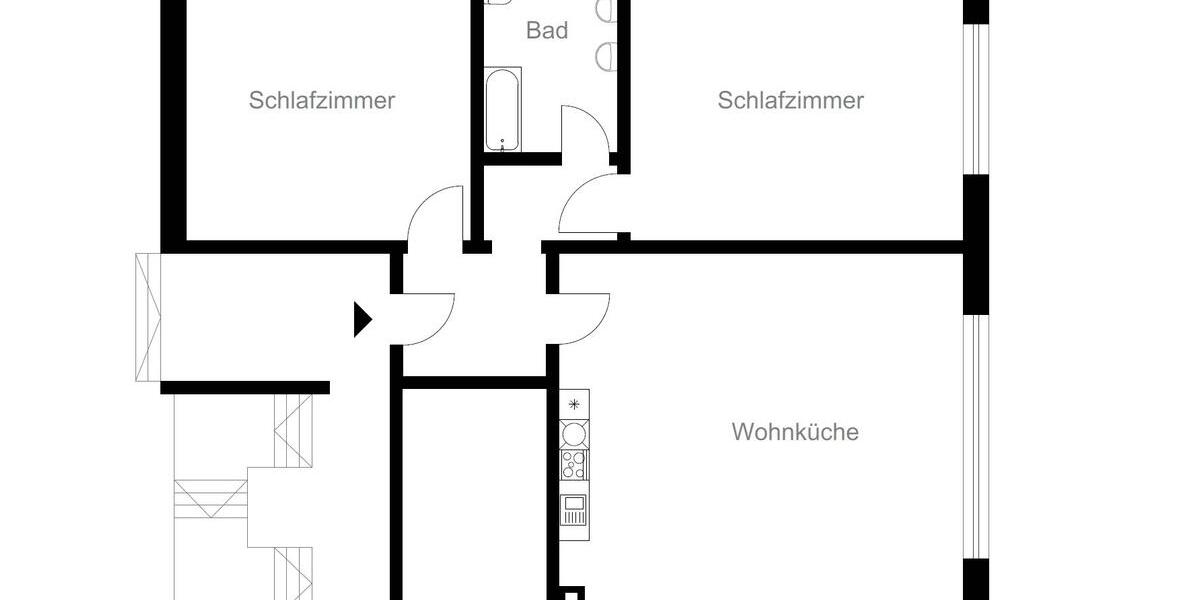 Erdgeschoßwohnung Albstadt - 3 Zimmer, 100 m&sup2;, 950&euro; | Angebot:26022436