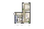 Erdgeschoßwohnung Chemnitz - 2 Zimmer, 47 m&sup2;, 261&euro; | Angebot:26692806