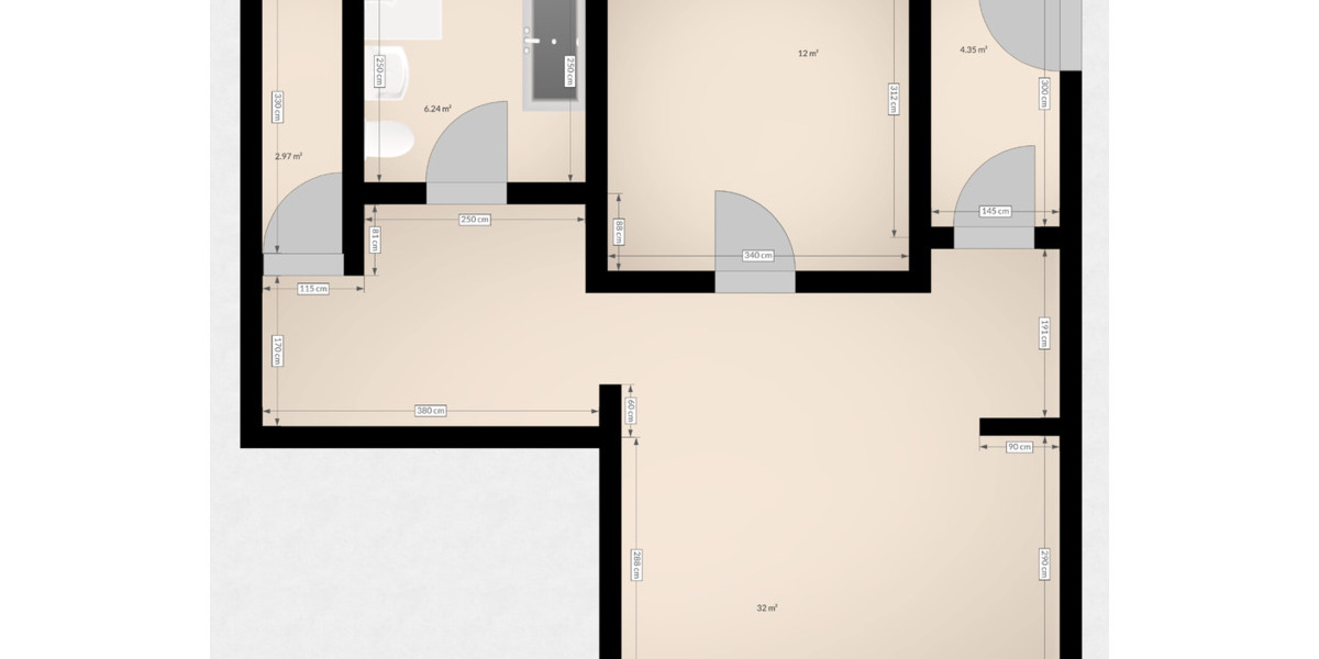 Erdgeschoßwohnung Delitzsch - 2 Zimmer, 57 m&sup2;, 430&euro; | Angebot:25854507