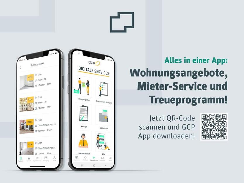 4-Zimmer-Wohnung im 4. Obergeschoss zu vermieten